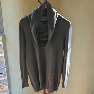 Topshop Gray Cowl Neck Sweater